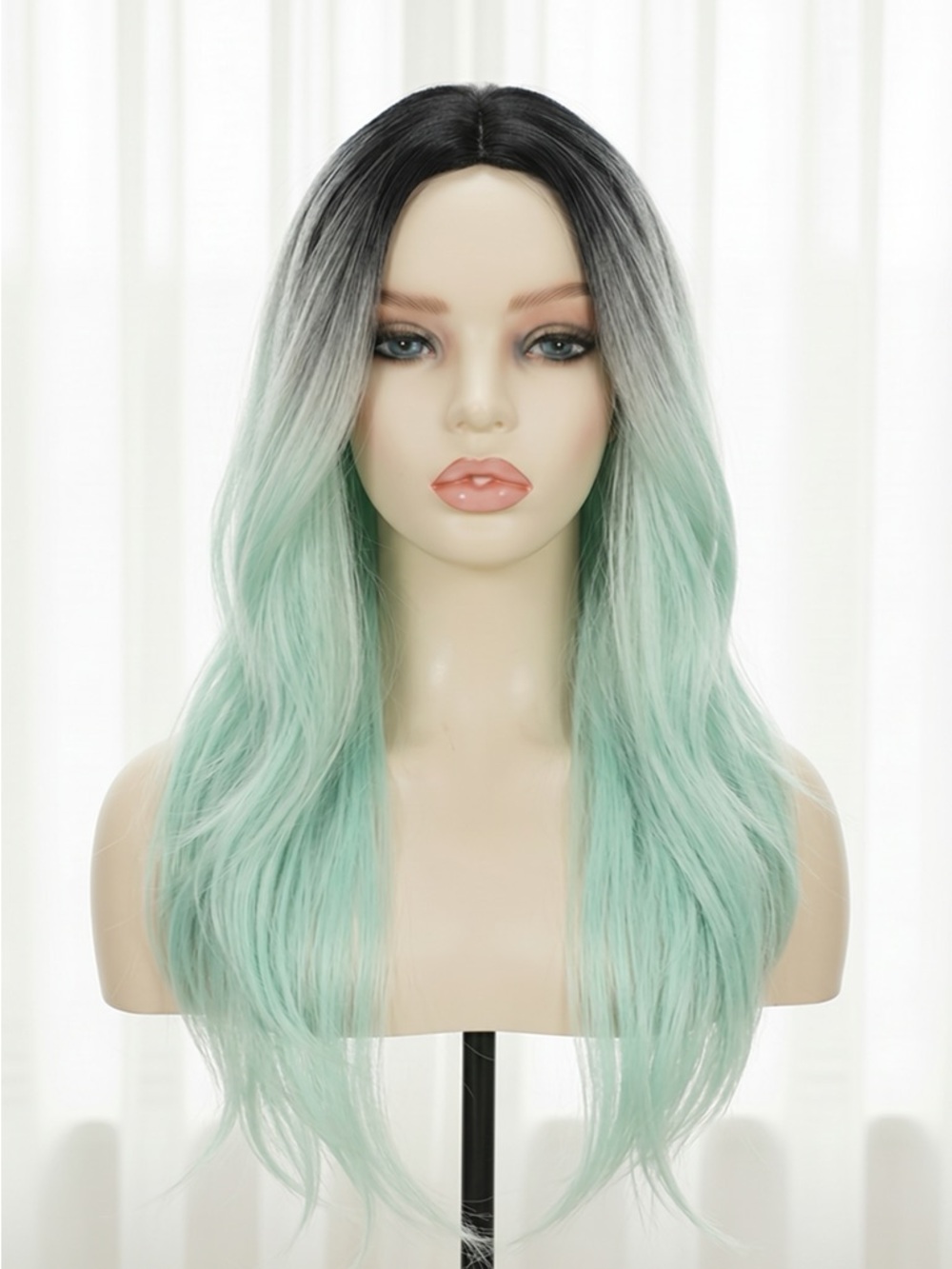 Ombre Long Lace Wig - middle part